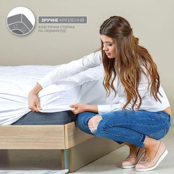 Наматрасник з бортом Premium Lux  90x200см на матрац до 35см 36218778510 фото