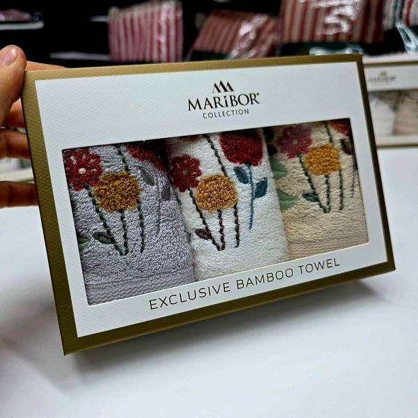 Набір рушників з 3Д ефектом Maribor Bamboo 756565 фото